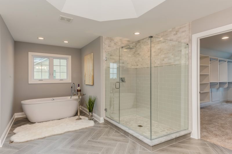 Modern Bathroom with Large Tiles